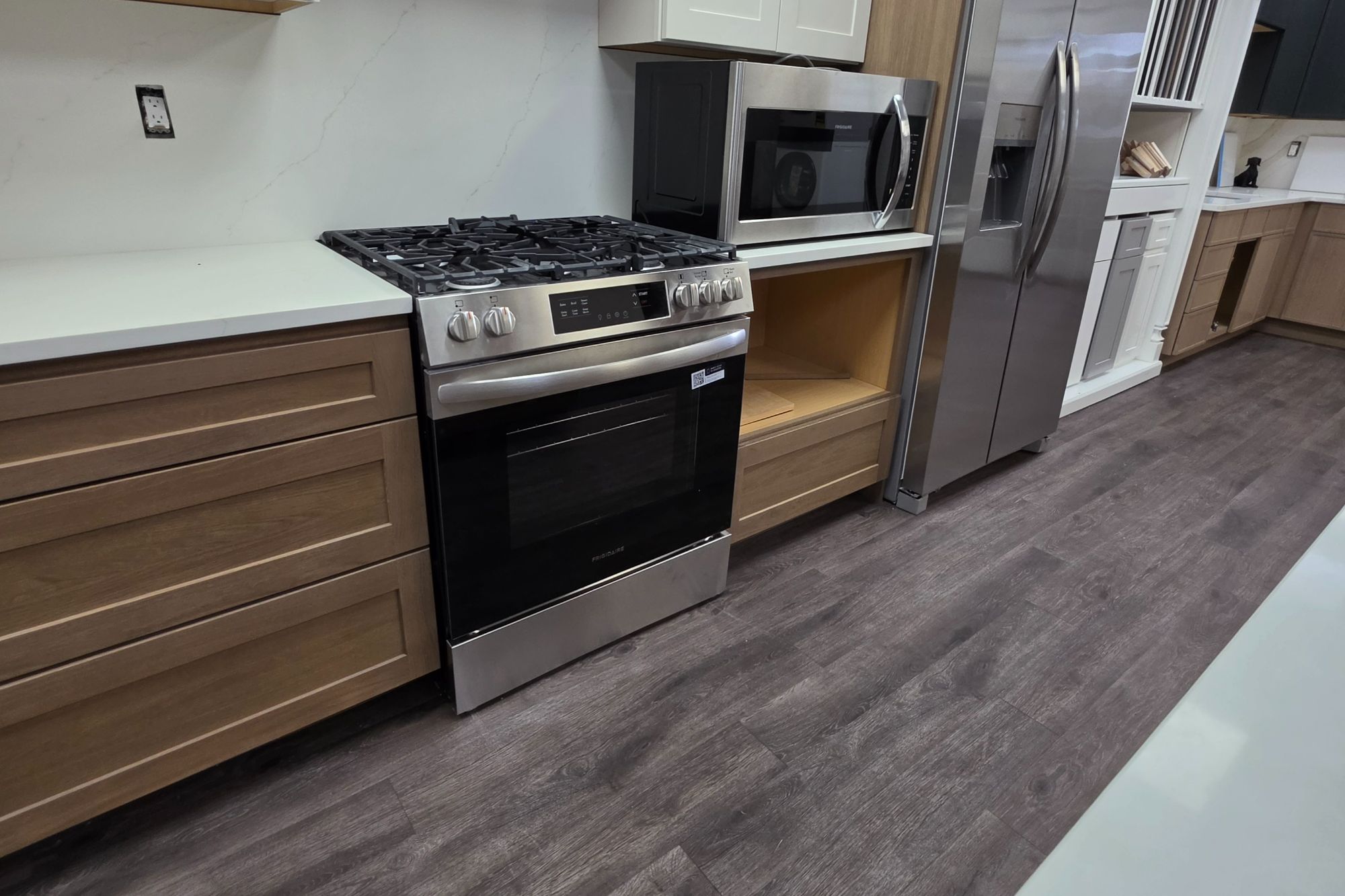 Ranges, microwaves and refrigerators in the Millhurst Trading showroom