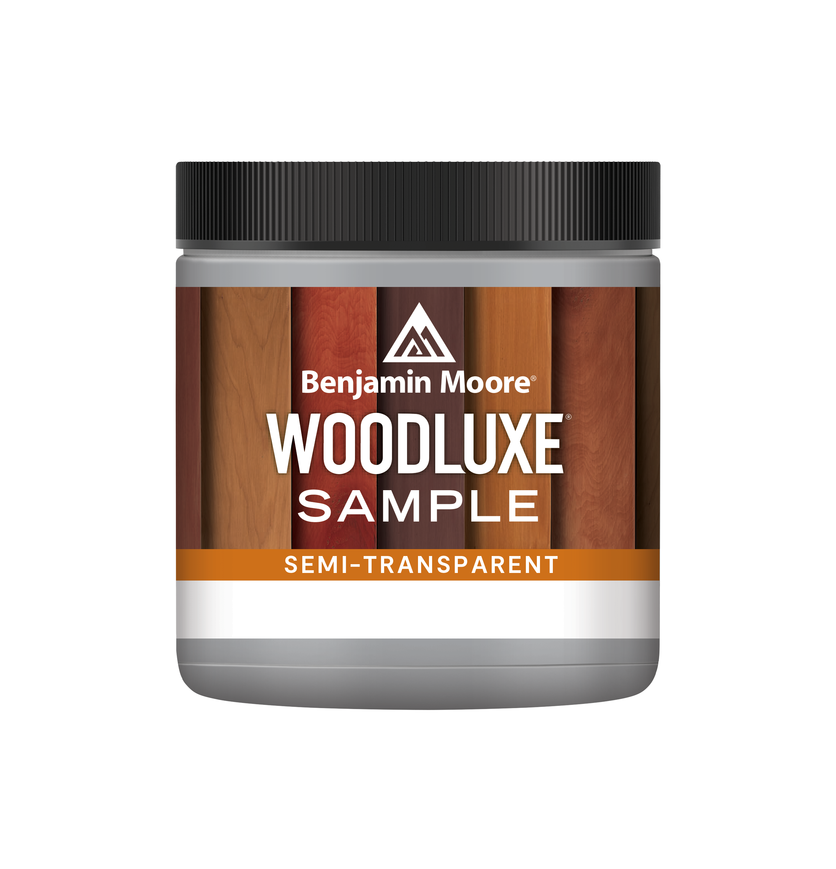 Benjamin Moore Woodluxe sample pot, semi-transparent