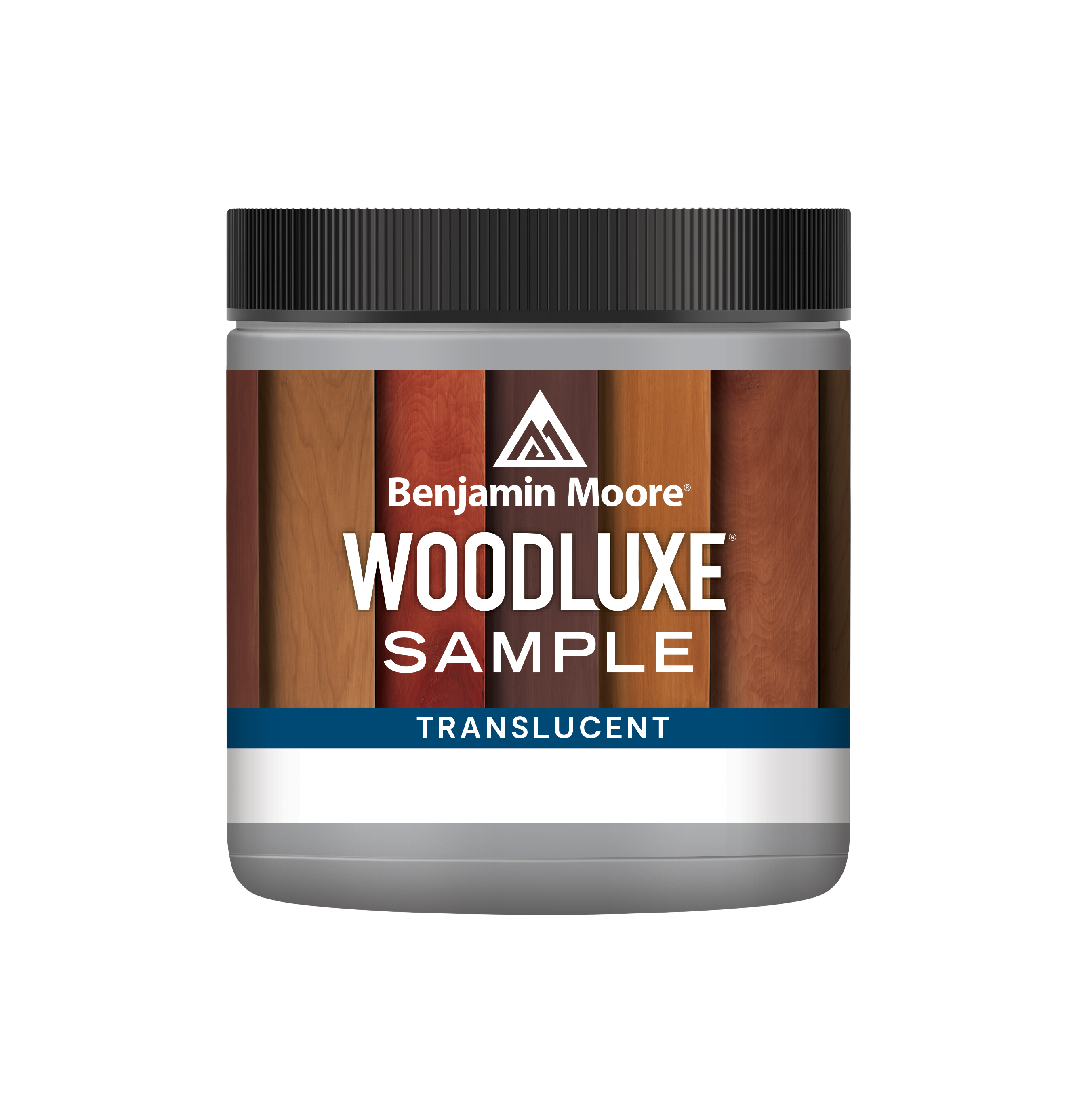 Benjamin Moore Woodluxe sample pot, translucent