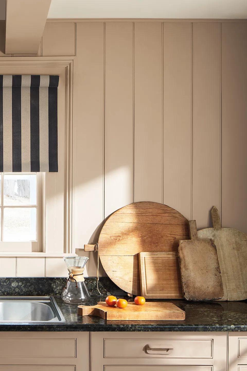 Repainted kitchen cabinets