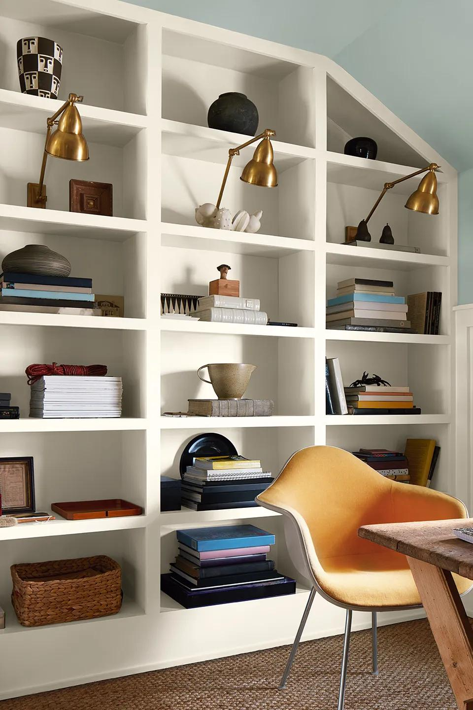 Office in Benjamin Moore Swiss Coffee