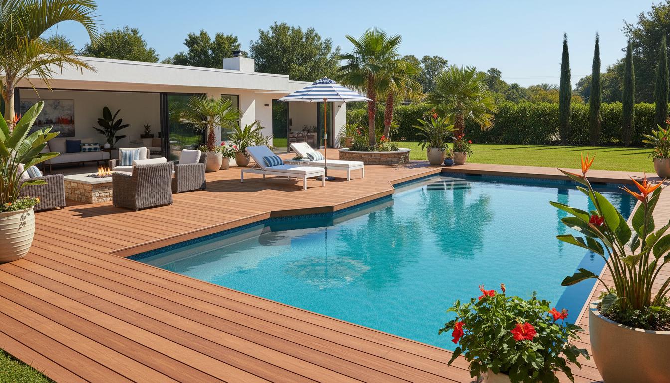 Paramount PVC poolside deck