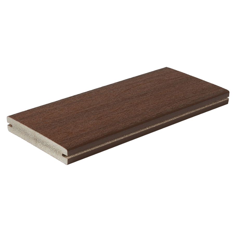 Fiberon Concordia Symmetry deck board in Burnt Umber