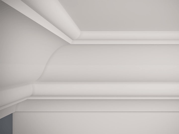 Living room crown moulding