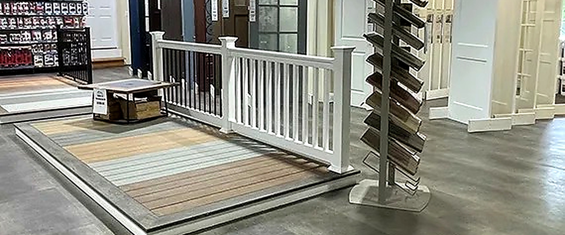 Photograph of the TimberTech display in the store