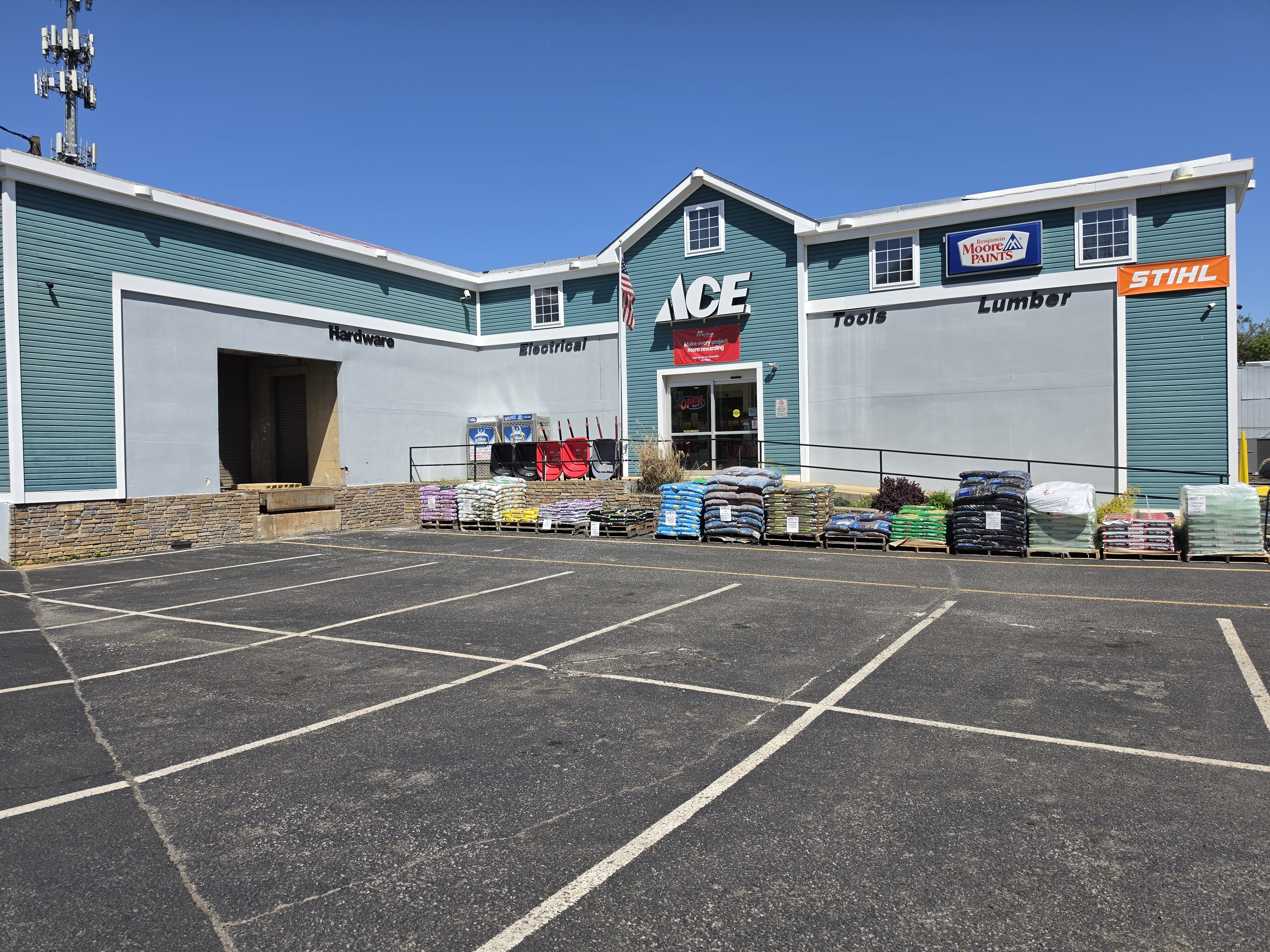 Ace Hardware at Millhurst Mills — the storefront on Sweetmans Lane