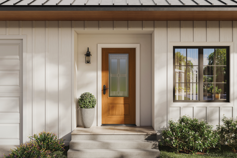 Therma-Tru Fiber-Classic entry door in Wildflower Honey