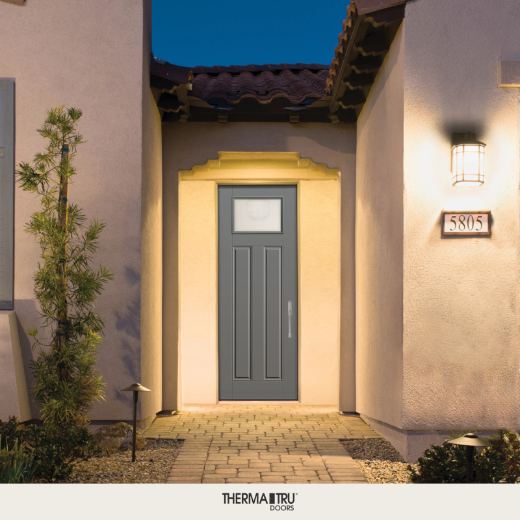 Smooth-Star painted entry door