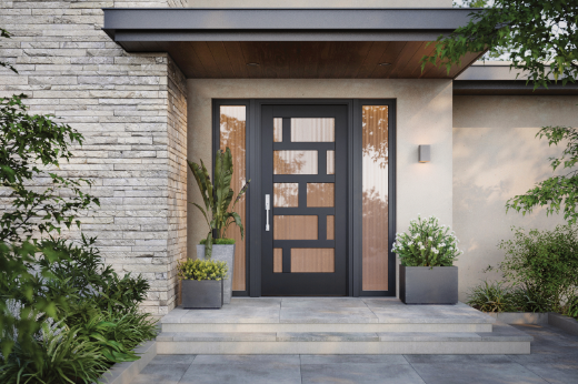 Therma-Tru Pulse  Reeded glass door