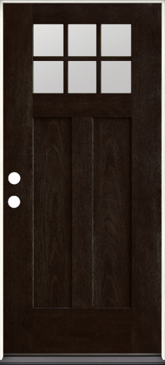 Therma-Tru Steel  Dark Elm door