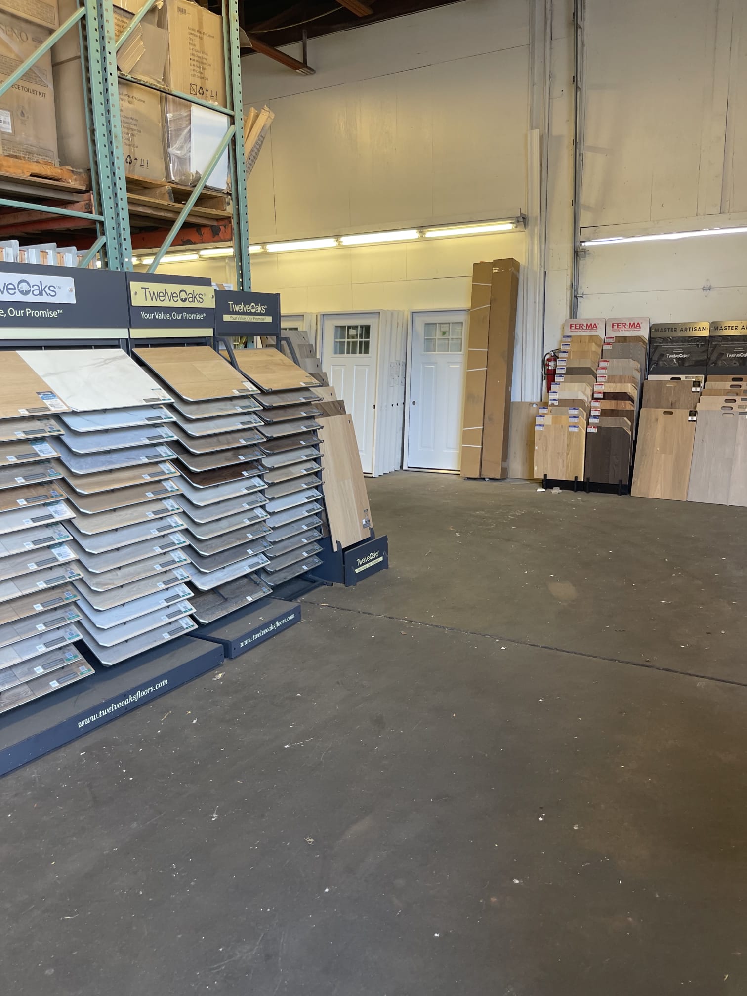 Tile sample displays
