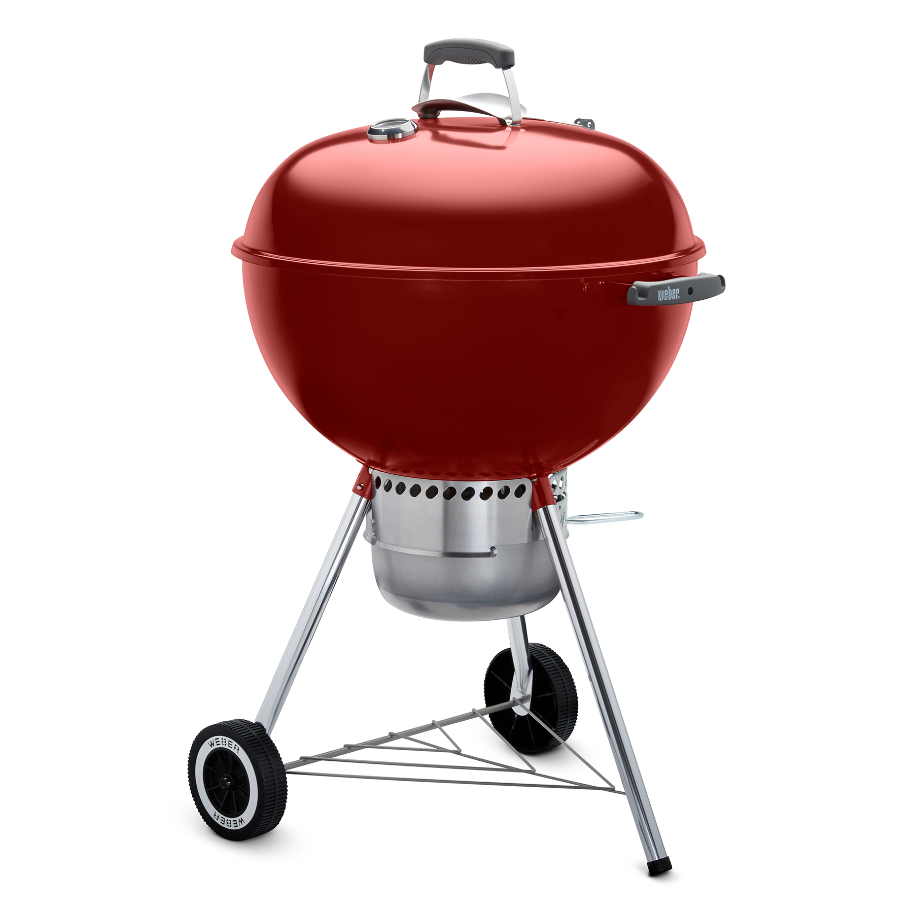 Weber charcoal kettle in Red