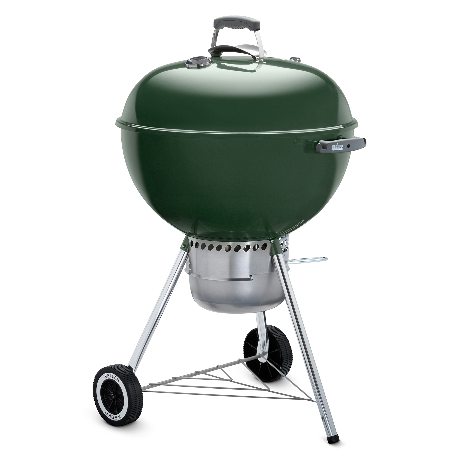 Weber charcoal kettle in Green